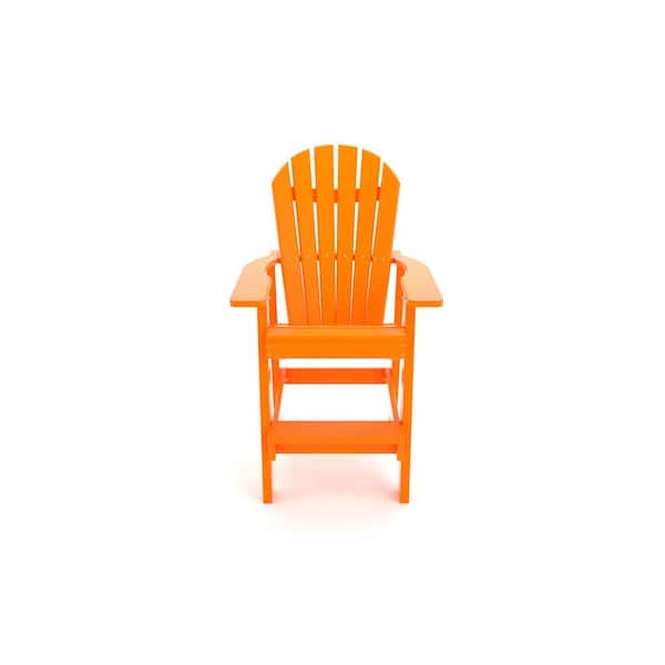 Frog Furnishings Clearwater Adirondack Chair in Orange (Set of 1)