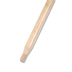 1-1/8 in. Dia. x 60 in. L Heavy-Duty Threaded End Lacquered Hardwood Broom Handle