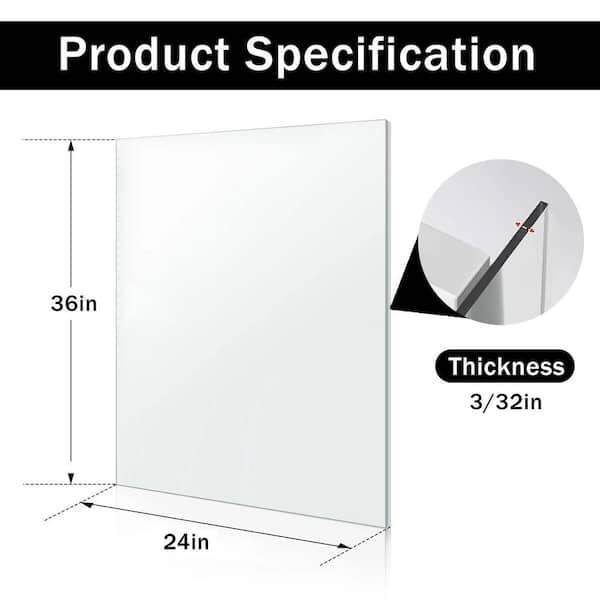 Lastra Acrilica Lastra Di Plastica In Plexiglass Nero Puro Lucido Polimetilmetacrilato Di Vetro Organico 200mm * 200mm - Foto 9