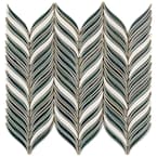 Delphi Alula Deep Emerald 10 in. x 12 in. Glazed Ceramic Mosaic Tile (0.85 sq. ft./Sheet)