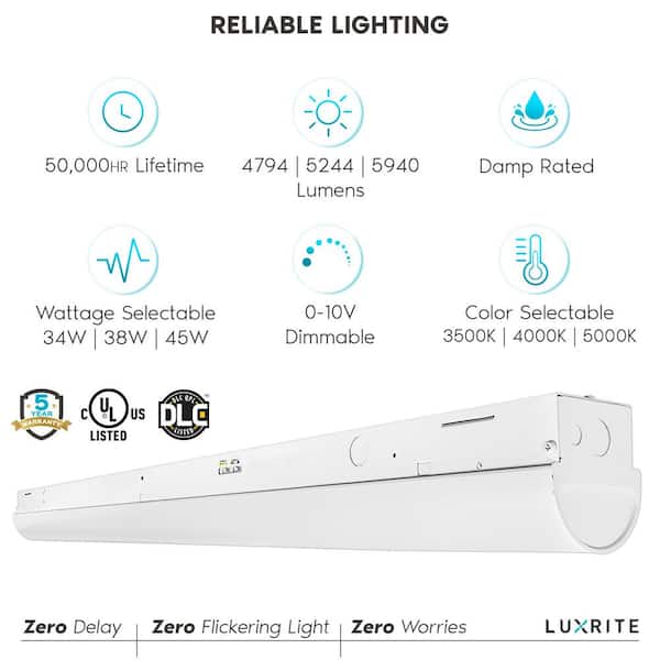 Contractor Select XVML 4 ft. 33-Watt Integrated LED 3500 Lumens 4000K Gray Vapor Tight Light Fixture Contractor Select XVML 4 ft. 33-Watt Integrated LED 3500 Lumens 4000K Gray Vapor Tight Light Fixture