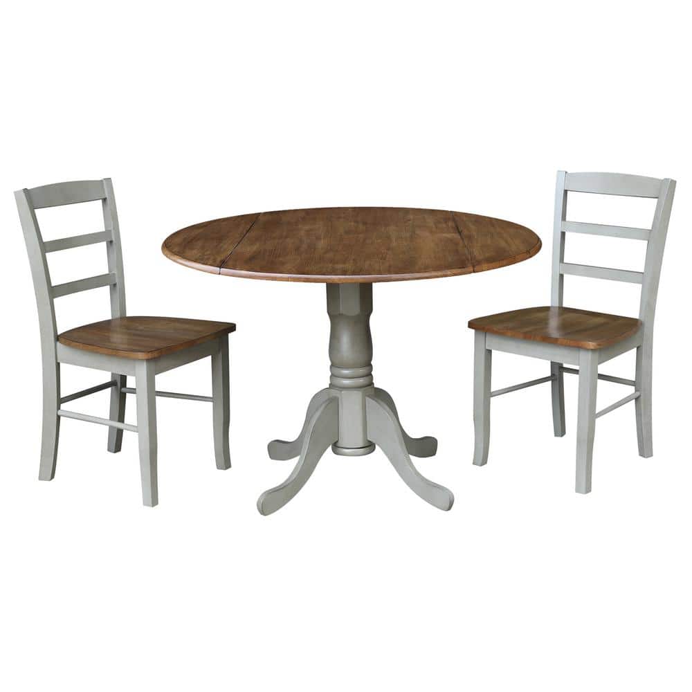 Drop Leaf Round Dining Table Set, Small Round Dining Table Set For 2