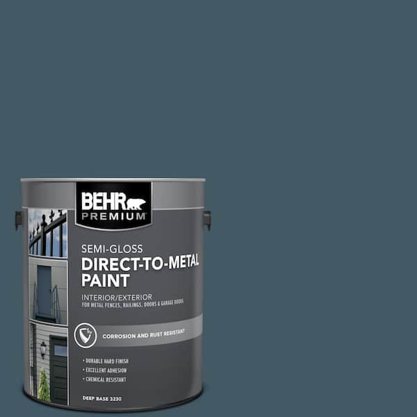BEHR PREMIUM 1 gal. #S480-7 Midnight in the Tropics Semi-Gloss Direct to Metal Interior/Exterior Paint