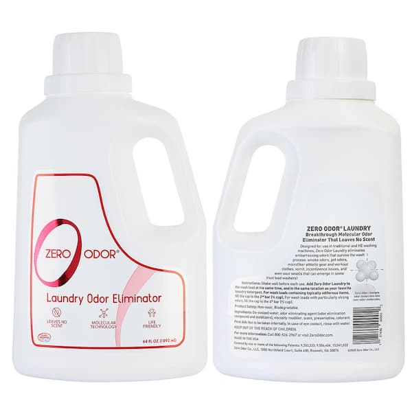 ZERO ODOR 64 oz. Laundry Odor Eliminator Fabric Freshener Additive  LY1101404 - The Home Depot