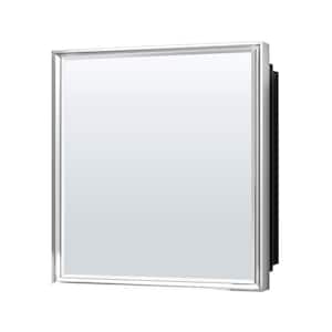 30 in. W x 32 in. H Rectangular Silver Aluminum Alloy Framed Recessed/Surface Mount Medicine Cabinet with Mirror