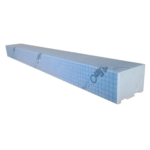 ALINO 2.5 in. x 3.5 in. x 48 in. (H x W x L) Pre-Sloped Shower Curb bonded with Waterproof membrane (Tile ready)