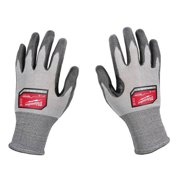 Milwaukee Large Red Nitrile Level 4 Cut Resistant Dipped Work Gloves  48-22-8947 - The Home Depot