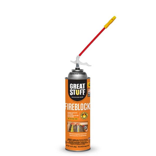 GREAT STUFF 16 oz. Fireblock Insulating Spray Foam Sealant with Quick Stop Straw