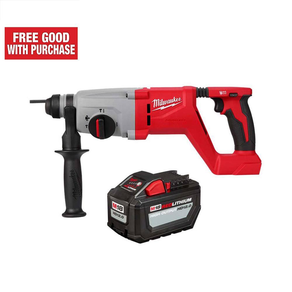 Milwaukee M18 18V LithiumIon Brushless Cordless 1 in. SDSPlus D