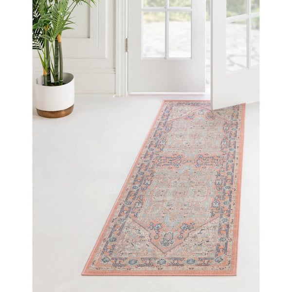 Whitney Milano Powder Pink 2 ft. 7 in. x 12 ft. Area Rug