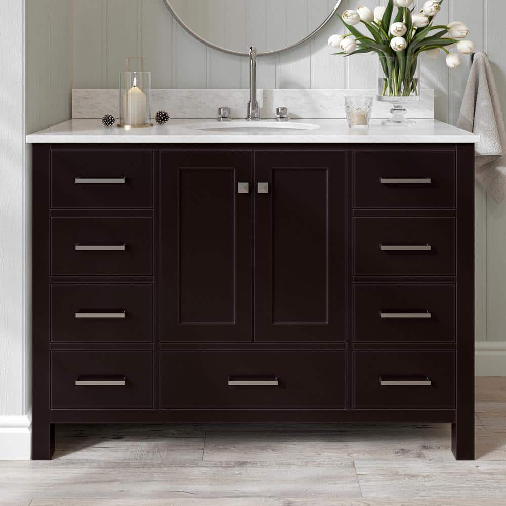 Reviews for ARIEL Cambridge 49 in. W x 22 in. D x 35.25 in. H Vanity in