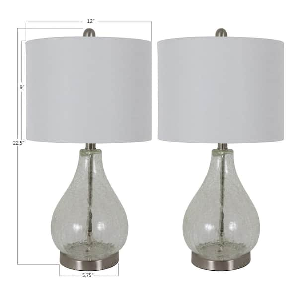 white glass lamp