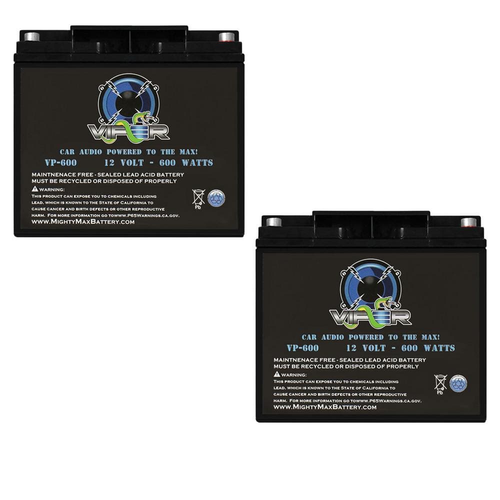 Viper VP-600 600 Watt Audio Replacement Battery for Kinetik KHC600 - 2 Pack price history on PriceWatchPro