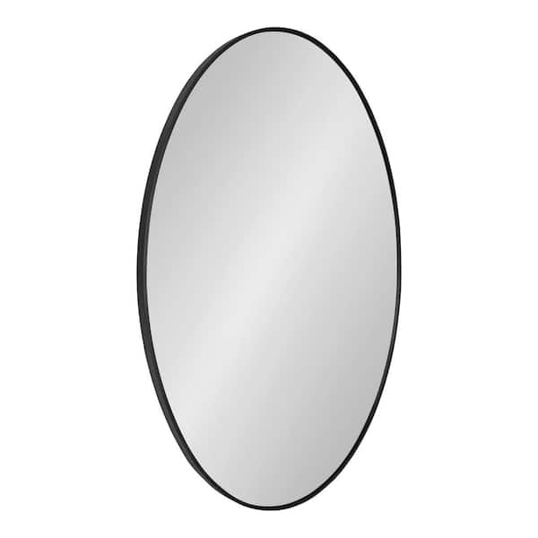 Extra Large Round Black Classic Accent Mirror (35 in. Diameter)