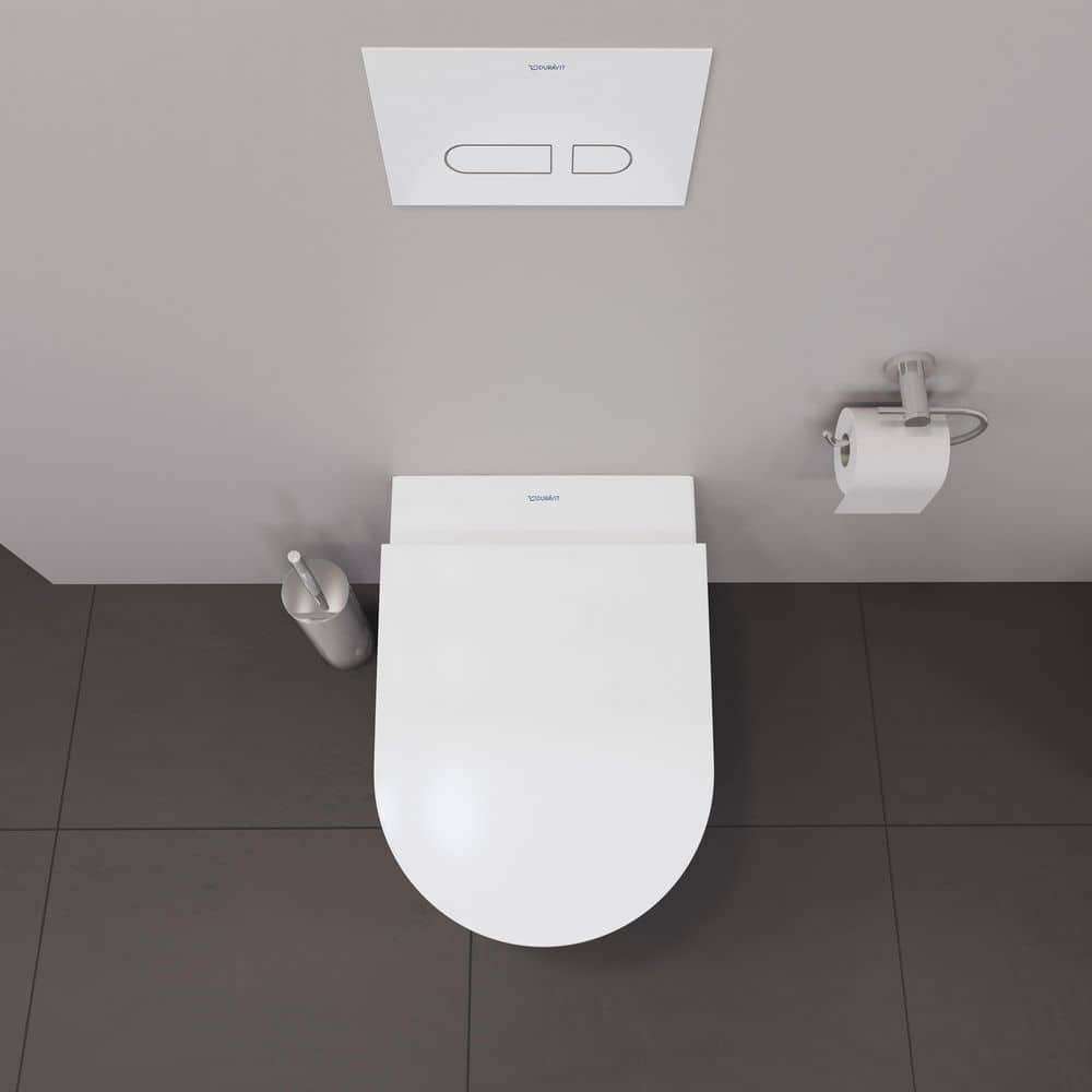 White High Gloss Wall-Mounted Toilet