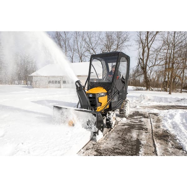 riding lawn mower with snow removal attachments