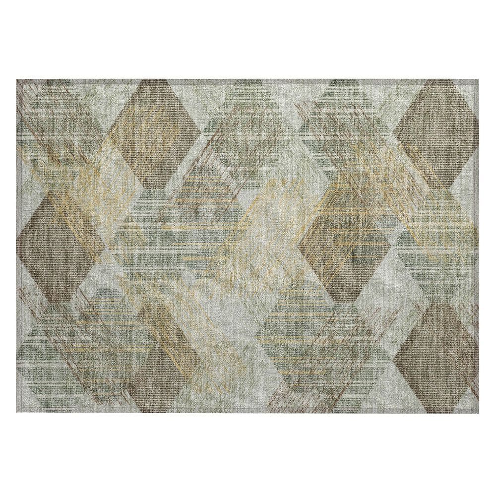 Chantille Machine Washable Indoor/Outdoor Abstract ACN2637 Celery 2 ft. x 3 ft. Accent Rug price history on PriceWatchPro