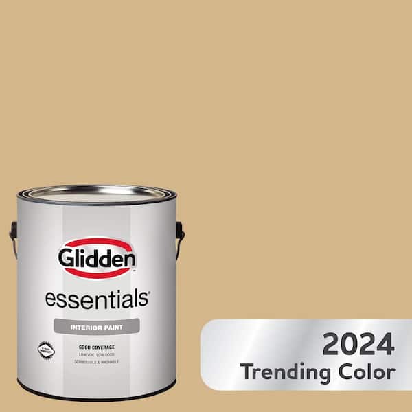 1 gal. PPG1092-4 Craftsman Gold Flat/Matte Interior Paint