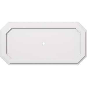 34 in. W x 17 in. H x 1 in. ID x 1 in. P Emerald Architectural Grade PVC Contemporary Ceiling Medallion