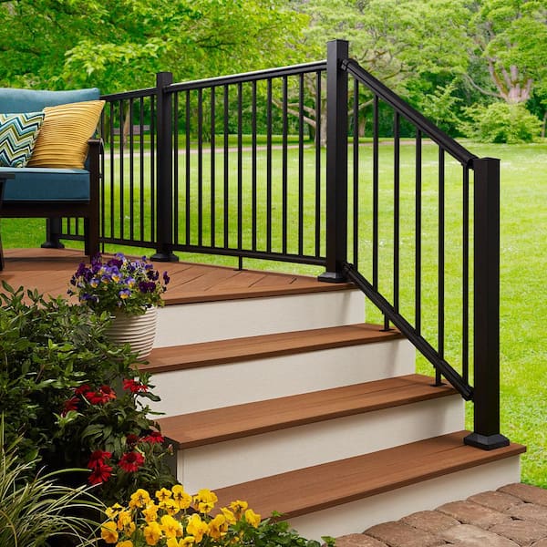 Residential & Commercial Grade Aluminum Deck Railing 96 inches wide 