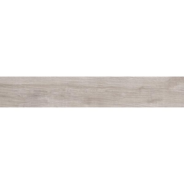 Bois Gray 7.87 in. x 47.25 in. Matte Porcelain Rectangular Wall and Floor Tile (12.91 sq. ft./case) (5-pack)