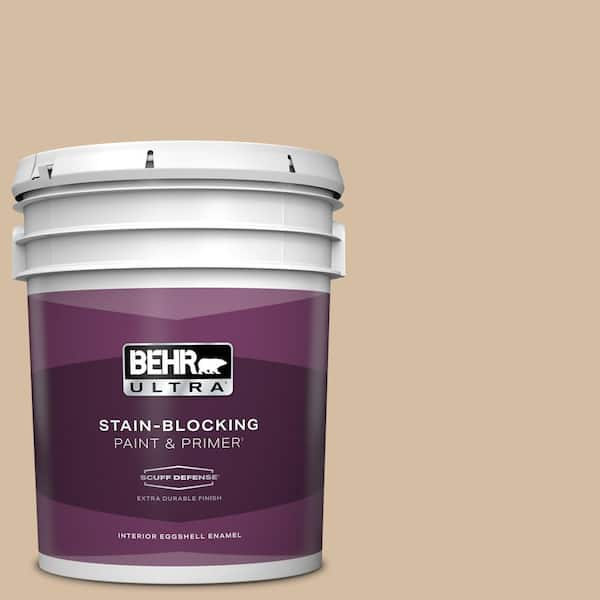 BEHR ULTRA 5 gal. Home Decorators Collection #HDC-SM14-3 Concept Beige Extra Durable Eggshell Enamel Interior Paint & Primer