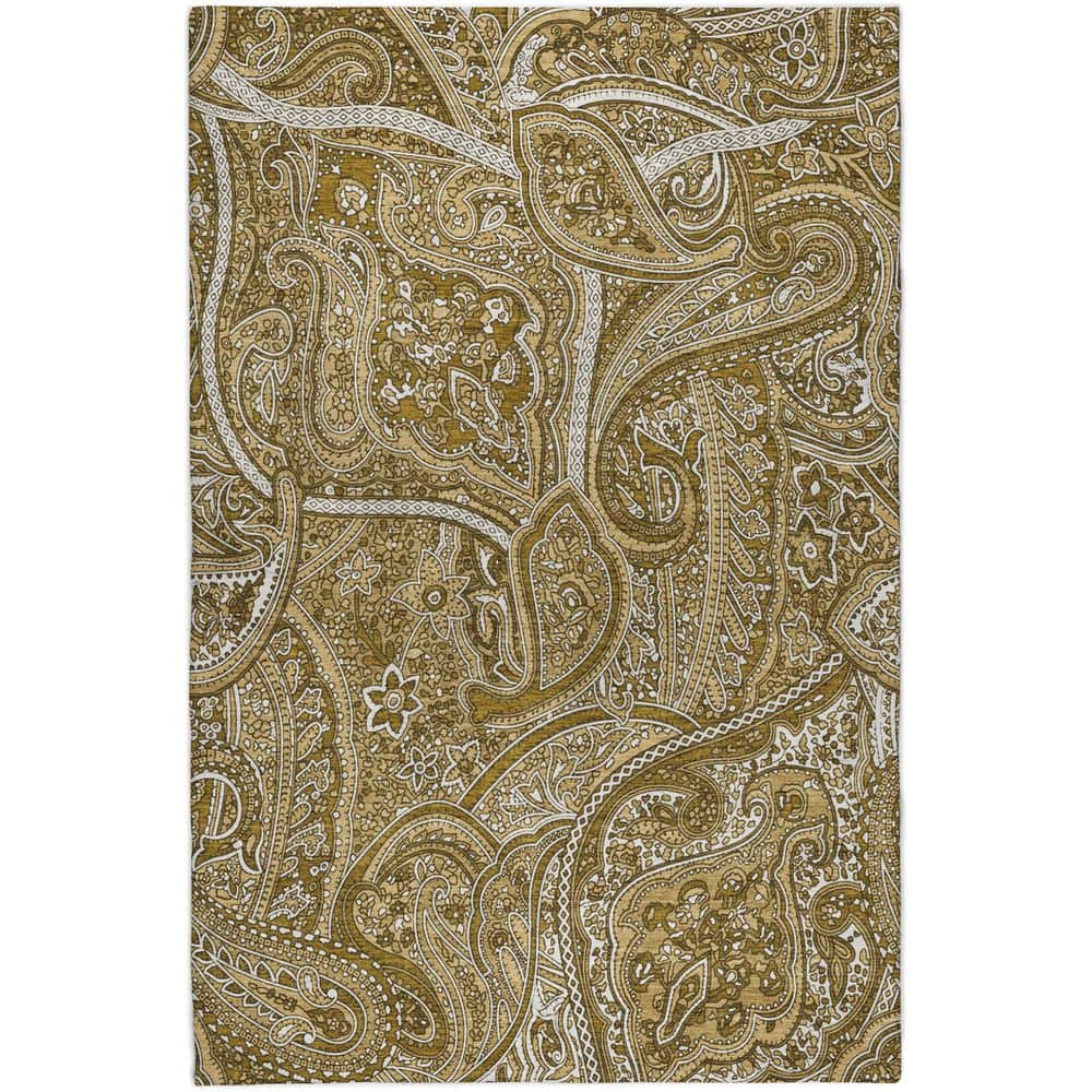 Dream Shag Premium Machine Washable Abstract ADS623 Brown 3 ft. x 5 ft. Area Rug price history on PriceWatchPro