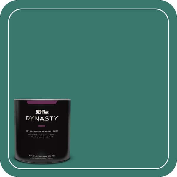 BEHR DYNASTY 1 qt. #490D-7 Greensleeves Eggshell Enamel Interior Stain-Blocking Paint and Primer