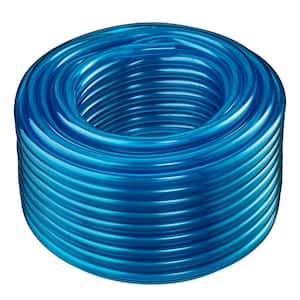1/2 in. I.D. x 5/8 in. O.D. x 100 ft. Blue Translucent Flexible Non-Toxic BPA Free Vinyl Tubing