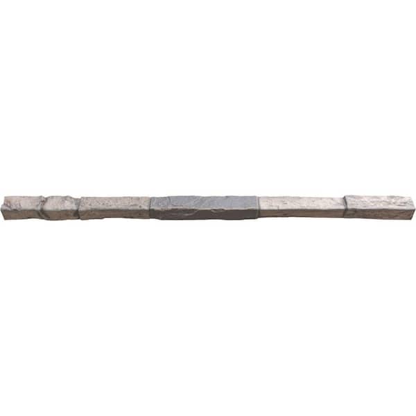 Ekena Millwork 2 in. x 2 in. x 48 in. Deep Creek Universal Composite Trim Sill for StoneWall Faux Stone Siding Panels