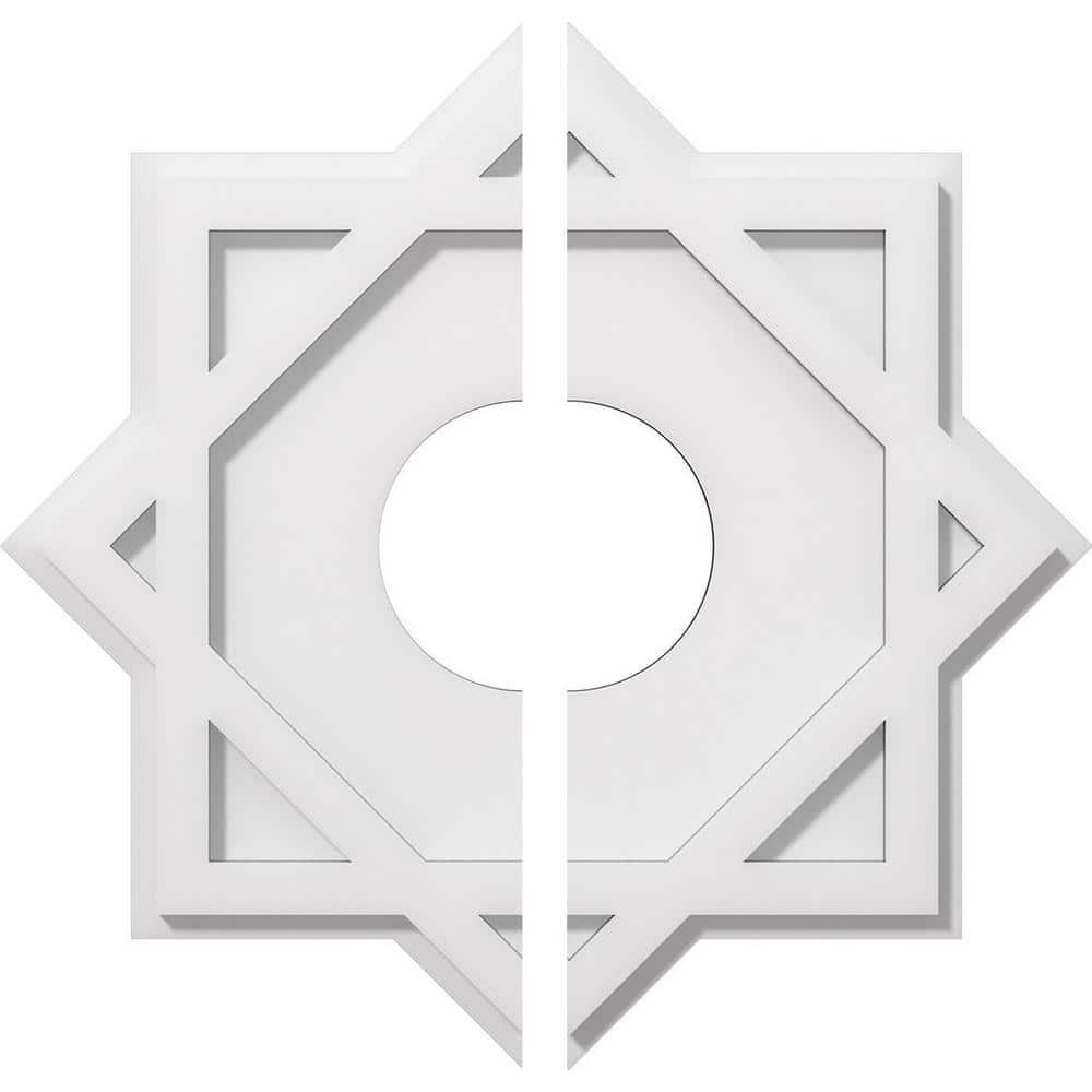 1 in. P X 10 in. C X 18 in. OD X 5 in. ID Axel Architectural Grade PVC Contemporary Ceiling Medallion, Two Piece price history on PriceWatchPro