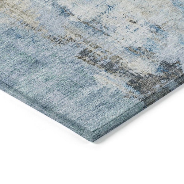 Chantille Machine Washable Indoor/Outdoor Abstract ACN2171 Blue 9 ft. x 12 ft. Area Rug