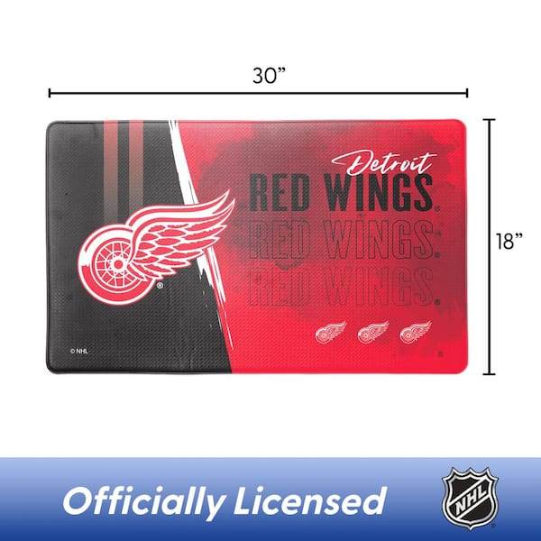 NHL Detroit Red Wings Painterly Floor Mat 18×30 inches