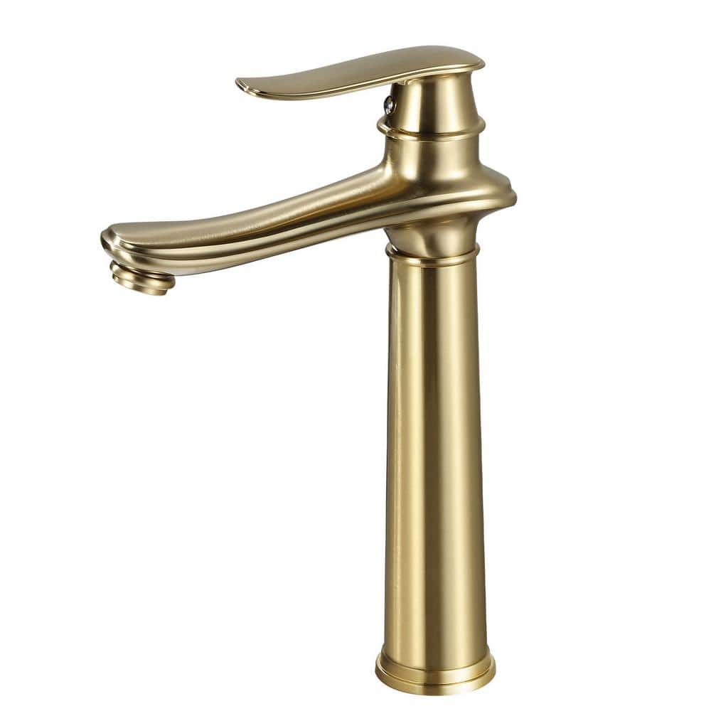 Single Handle Single Hole Bathroom Vessel Sink Faucet Waterfall Bathroom Si