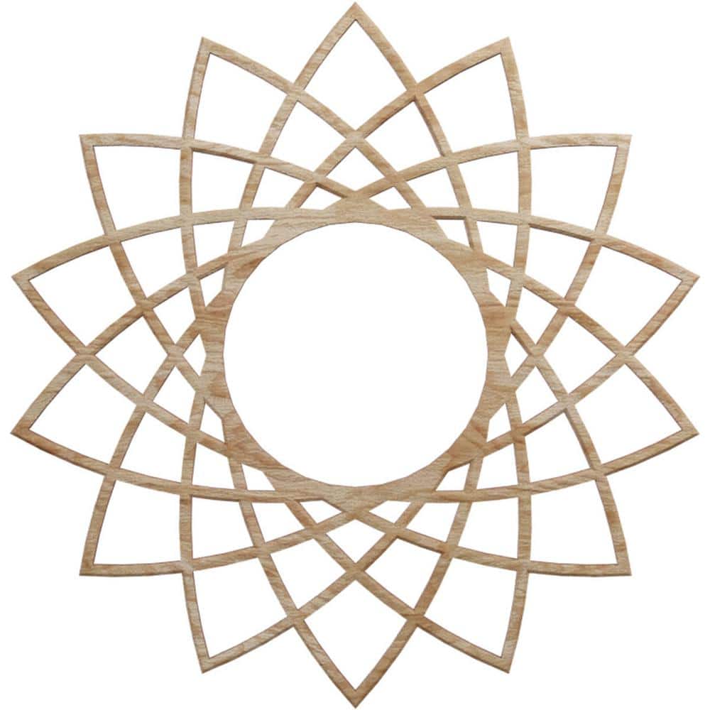 16 in. x 16 in. x 1/4 in. Eleanor Wood Fretwork Pierced Ceiling Medallion, Red Oak price history on PriceWatchPro
