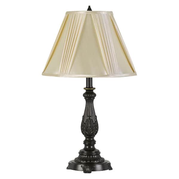 CAL Lighting Kerry 25.5 in. H Dark Bronze Aluminum Cast Table Lamp