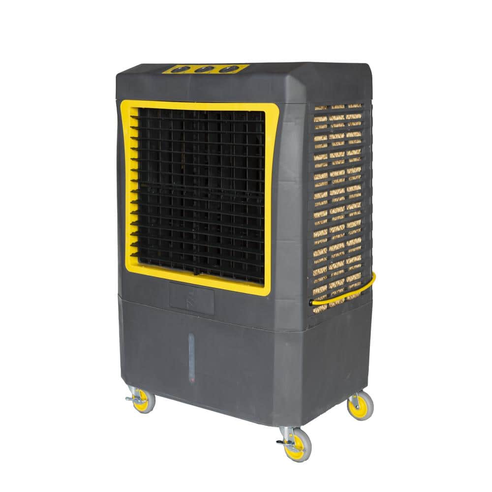 Gray and Yellow Portable Outdoor Evaporative Air Cooler