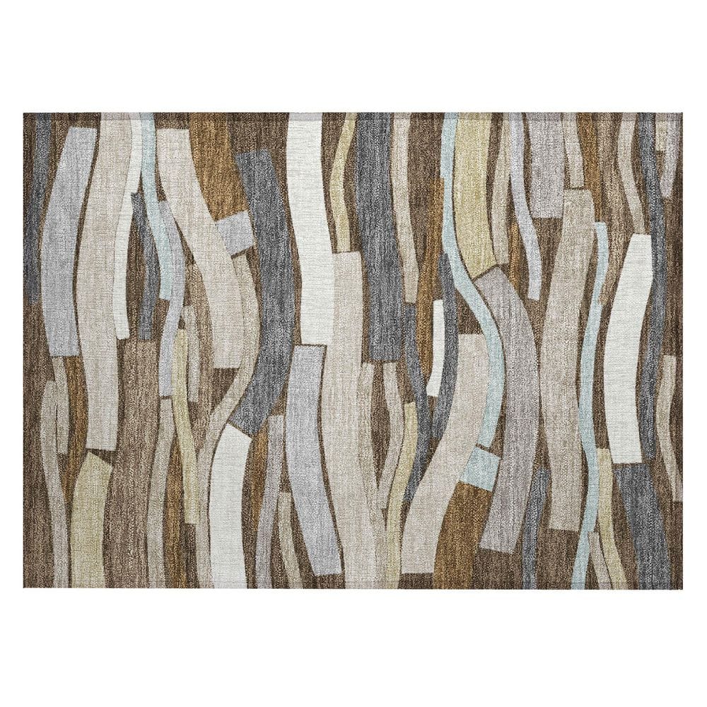 Chantille Machine Washable Indoor/Outdoor Abstract ACN2776 Chocolate 2 ft. x 3 ft. Accent Rug price history on PriceWatchPro