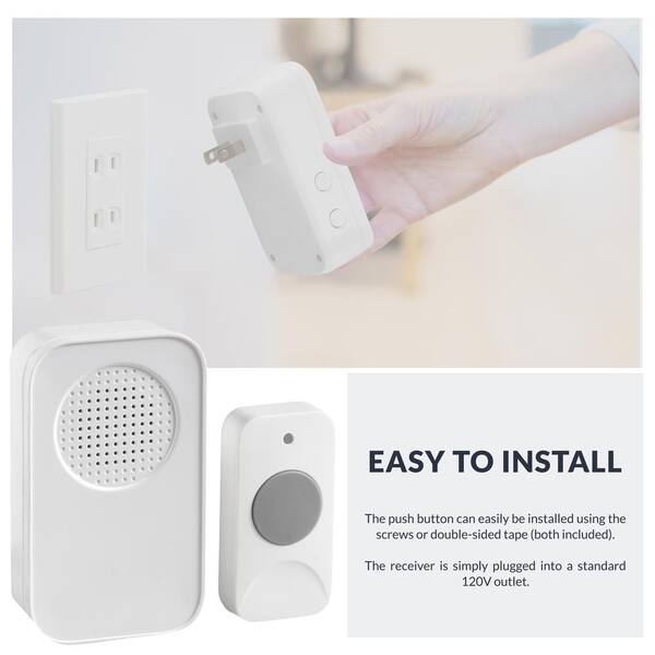 Home Intelligent Door Bell Chime 1 2 Button 1 2 3 ... - Vicedeal