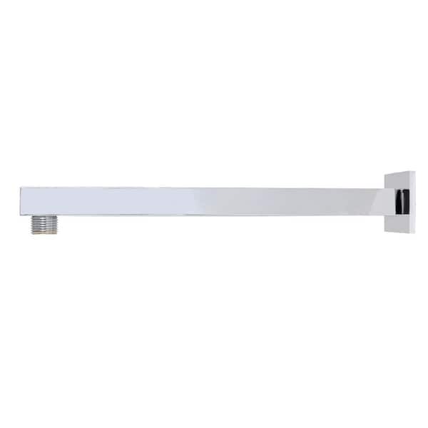 12 in. Shower Arm with Flange in Polished Chrome