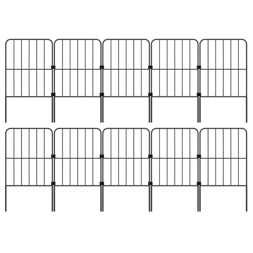 24 in. Metal Decorative Garden Fence Rustproof Wire Edging Panels for Outdoor Yard Landscape Patio 10 Pack 10ft Long price history on PriceWatchPro