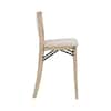 Linon Home Decor Keira 37 in. H Graywash High Back Wood Counter Height Bar Stool with Fabric Seat THD04634