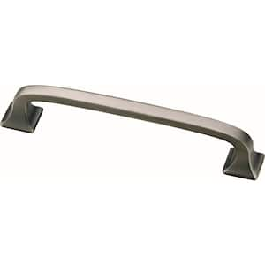 Lombard 4 in. (102 mm) Classic Heirloom Silver Cabinet Drawer Pull