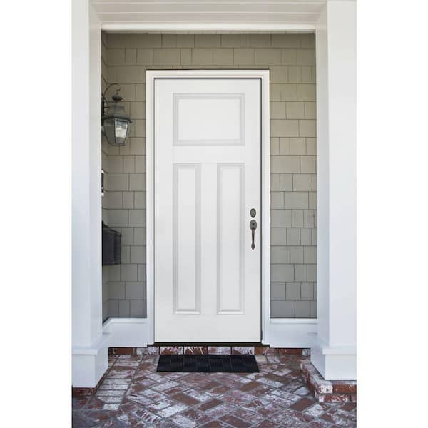 Element Series 3-Panel White Primed Steel Prehung Front Door