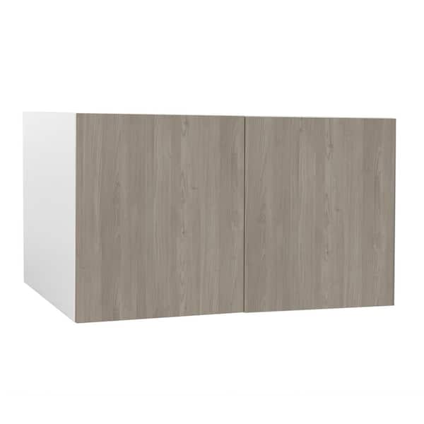 Cambridge Quick Assemble Modern Style, Grey Nordic 36 x 24 in. Wall Bridge Kitchen Cabinet (36 in. W x 24 in. D x 24 in. H)
