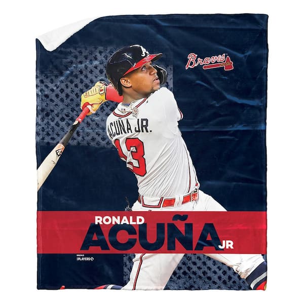 THE NORTHWEST GROUP MLB Braves Ronald Acuna Jr. Silk Touch Sherpa Multicolor Throw