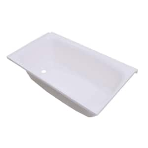 ABS RV Full Tub, White-LH Drain, 24 in. x 46 in.