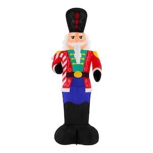 12 ft. Pre-Lit LED Giant-Sized Lightshow Airblown Nutcracker Christmas Inflatable