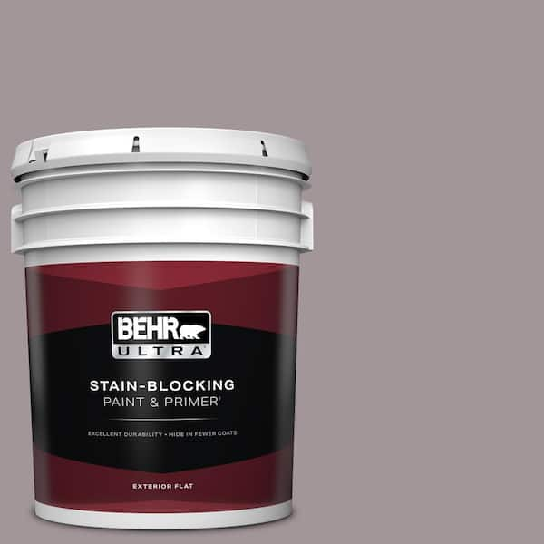 BEHR ULTRA 5 gal. #PPU17-13 Heather Plume Flat Exterior Paint & Primer