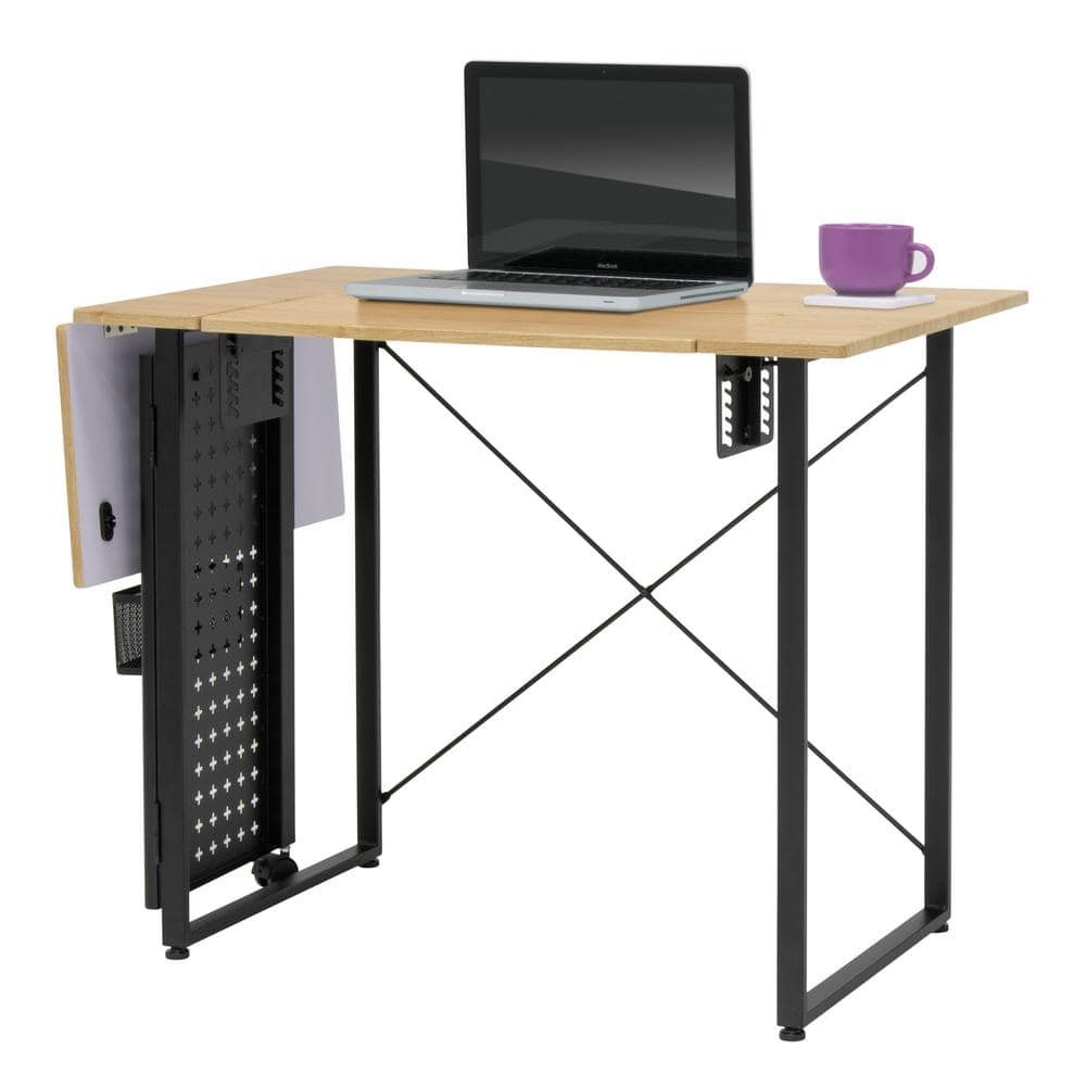 Pivot Sewing Table with Swingout Storage Panel and Adjustable Platform